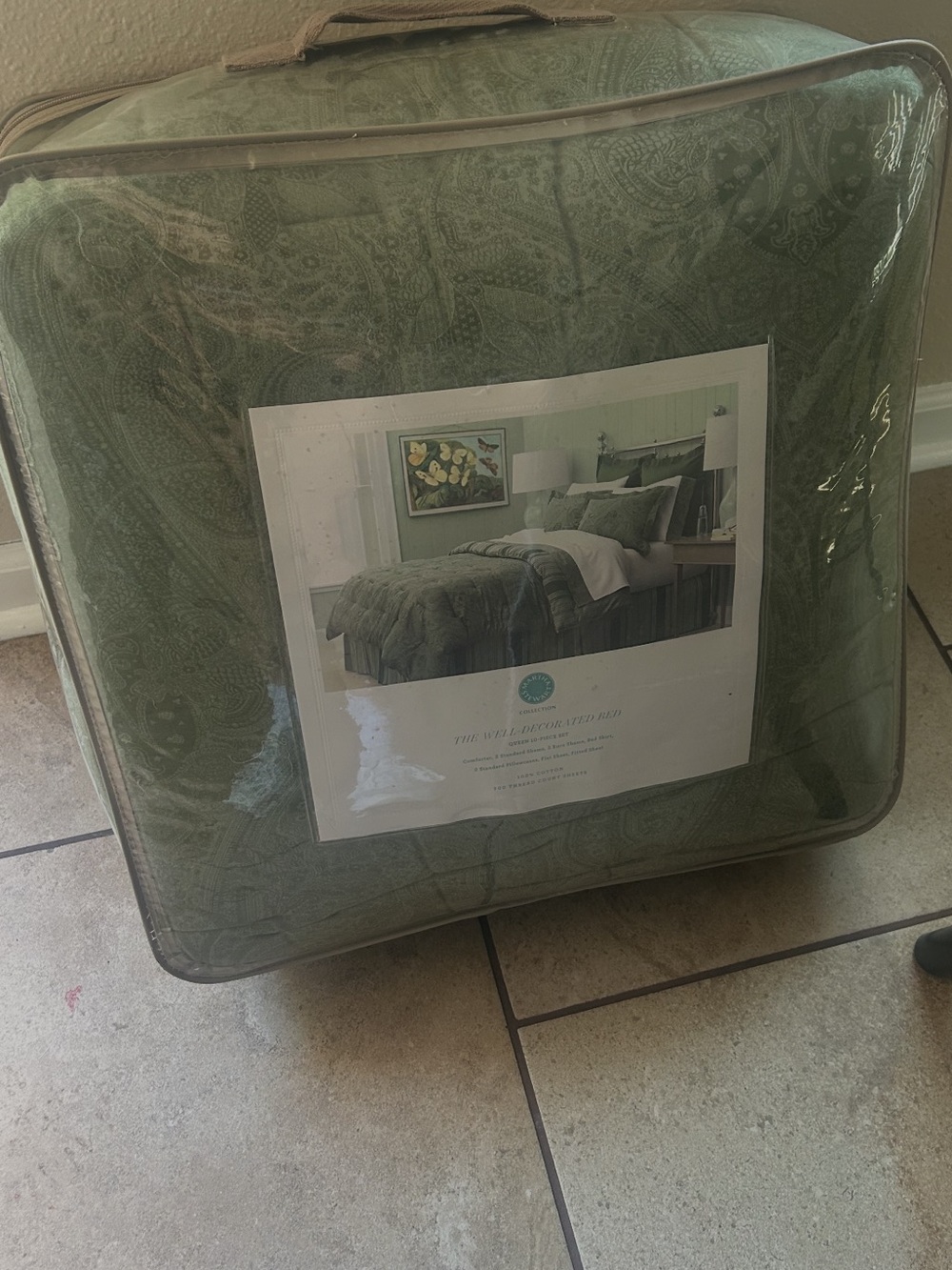 Green Paisley Comforter Set - Home Bedding